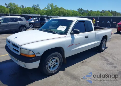 1999 Dodge Dakota Slt/Sport из США, поврежденный, VIN 1B7GL22X0XS193423